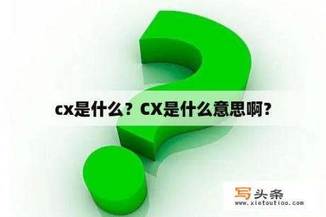 cx是什么？CX是什么意思啊？