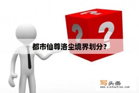 都市仙尊洛尘境界划分？