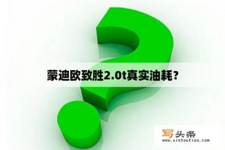 蒙迪欧致胜2.0t真实油耗？