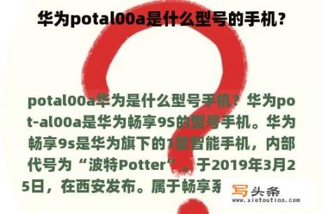 华为potal00a是什么型号的手机？