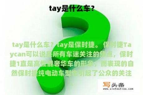 tay是什么车？