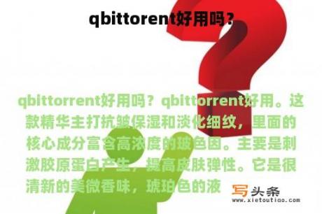 qbittorent好用吗？