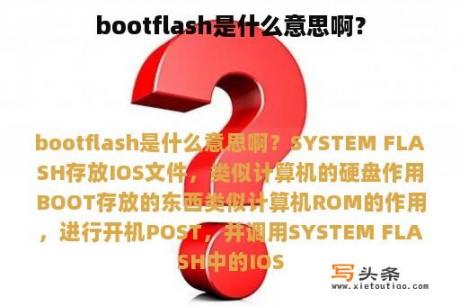 bootflash是什么意思啊？