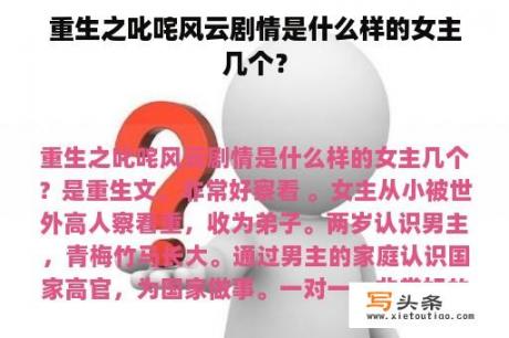 重生之叱咤风云剧情是什么样的女主几个？