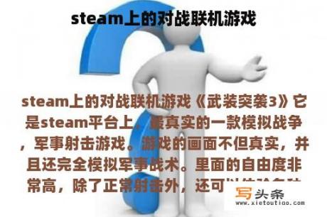 steam上的对战联机游戏