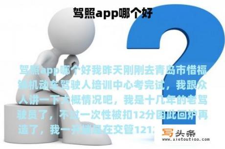 驾照app哪个好